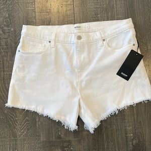 Hudson white denim shorts size 30 NWT